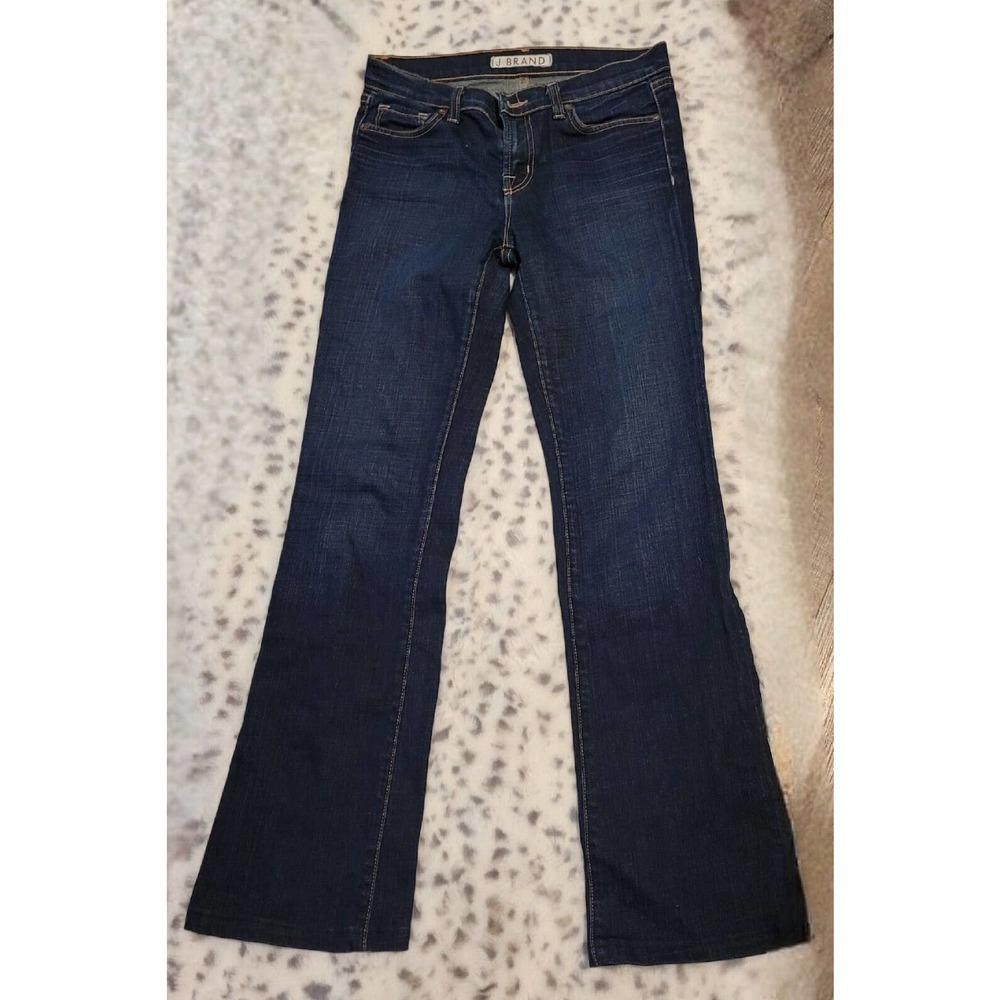 J Brand Jeans Boot Leg Dark Wash Mid Rise Retro Waste 27